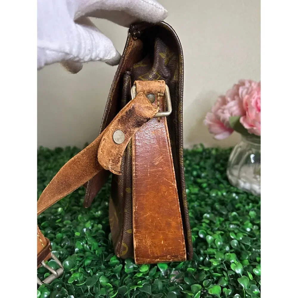 Louis Vuitton Cartouchière MM Monogram Shoulder Bag Vintage Project Piece